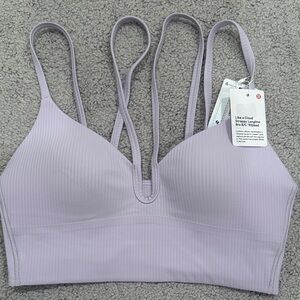 lululemon Like a Cloud Strappy Longline Bra - Light Lavender
